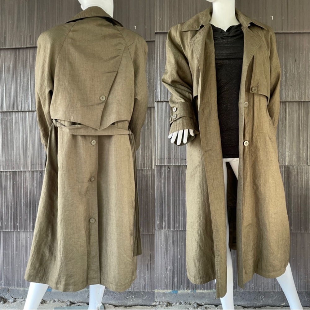 🔥Vintage 70s-80s Classic Burlington Double Breasted Full Length Trench Coat
